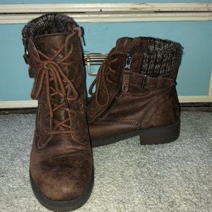 Brown Combat Boots